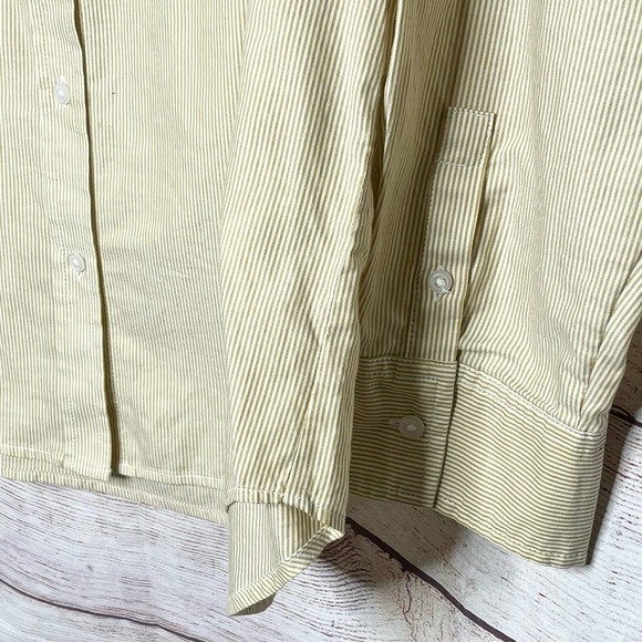 Everlane Women's 100% Cotton Striped Button Down Shirt Size 12 - Picture 3 of 6